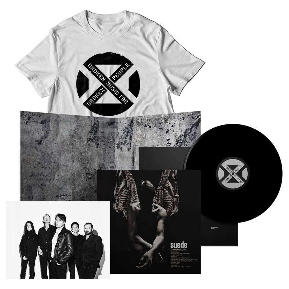 >Antidepressants Black Vinyl + T-Shirt with Signed Print